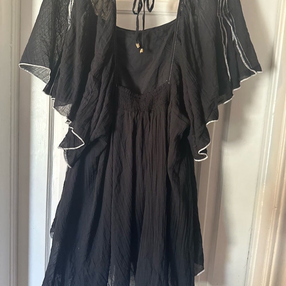 Free People Black Joelle Tunic- L NWT - Picture 2 of 4